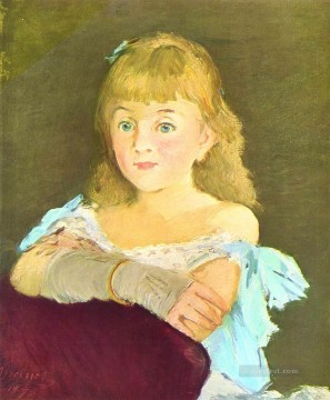  Campin Canvas - Portrait of Lina Campineanu Eduard Manet
